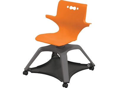 MooreCo Hierarchy Enroll Polypropylene School Chair, Orange (54325-Orange-WA-NN-SC)