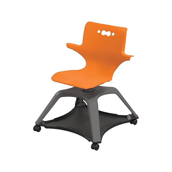 MooreCo Hierarchy Enroll Polypropylene School Chair, Orange (54325-Orange-WA-NN-SC)