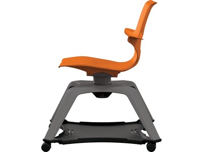 MooreCo Hierarchy Enroll Polypropylene School Chair, Orange (54325-Orange-WA-NN-SC)