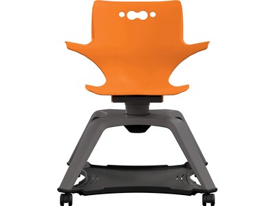 MooreCo Hierarchy Enroll Polypropylene School Chair, Orange (54325-Orange-WA-NN-SC)