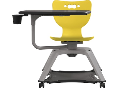 MooreCo Hierarchy Enroll Polypropylene School Chair, Yellow (54325-Yellow-NA-TC-SC)