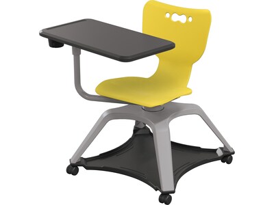MooreCo Hierarchy Enroll Polypropylene School Chair, Yellow (54325-Yellow-NA-TC-SC)