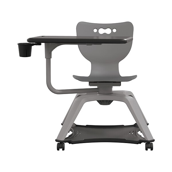 MooreCo Hierarchy Enroll Polypropylene School Chair, Cool Gray (54325-Gray-NA-TC-SC)