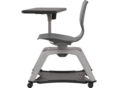 MooreCo Hierarchy Enroll Polypropylene School Chair, Cool Gray (54325-Gray-NA-TC-SC)