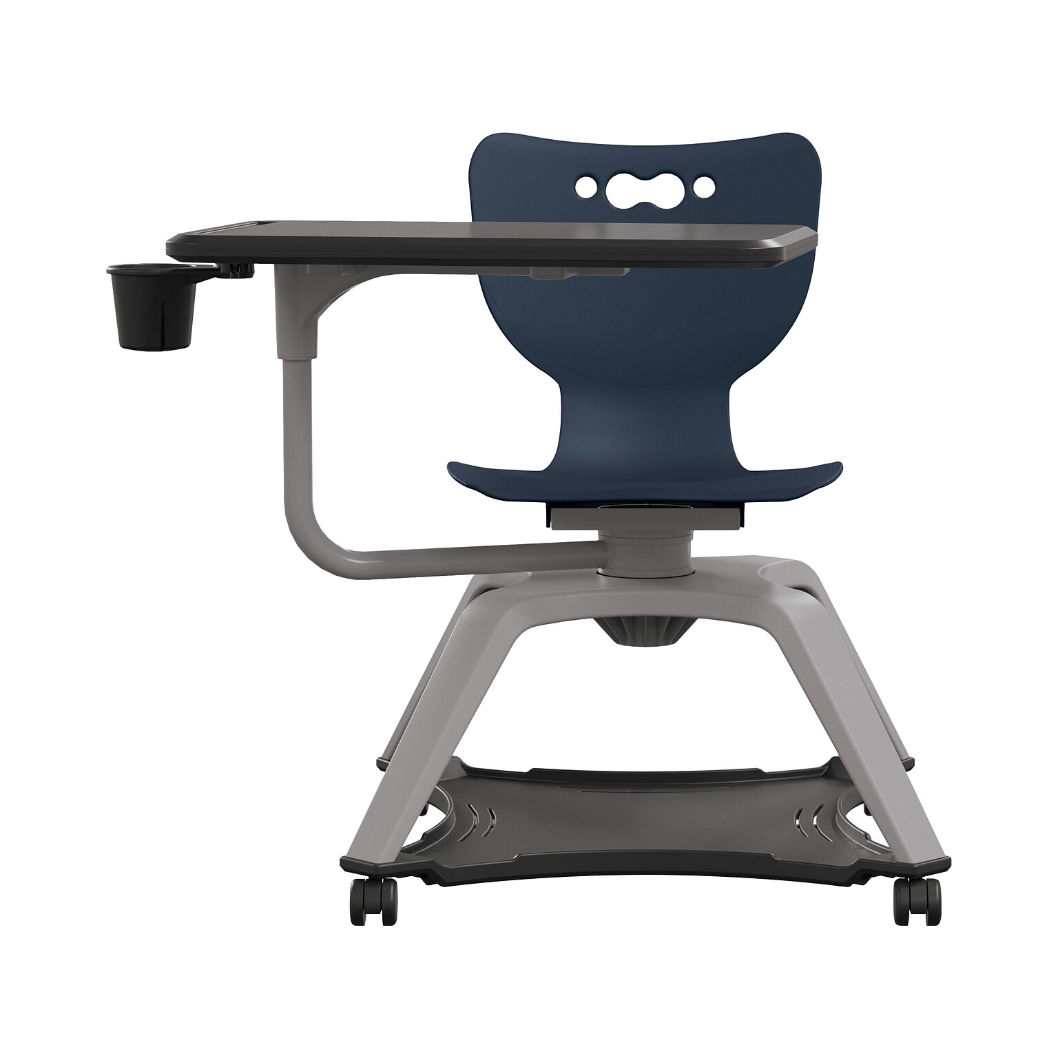 MooreCo Hierarchy Enroll Polypropylene School Chair, Navy (54325-Navy-NA-TC-SC)