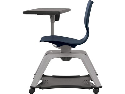 MooreCo Hierarchy Enroll Polypropylene School Chair, Navy (54325-Navy-NA-TC-SC)