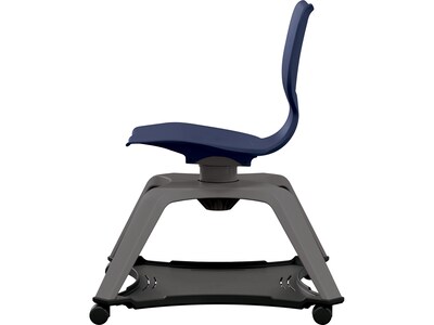 MooreCo Hierarchy Enroll Polypropylene School Chair, Navy (54325-Navy-NA-NN-SC)