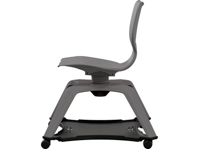 MooreCo Hierarchy Enroll Polypropylene School Chair, Cool Gray (54325-Gray-NA-NN-SC)