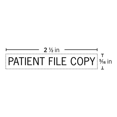 Custom Quill 2000 Plus® HD 12 Pre-inked Stamp, 0.31 x 2.5