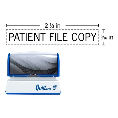 Custom Quill 2000 Plus® HD 12 Pre-inked Stamp, 0.31" x 2.5"
