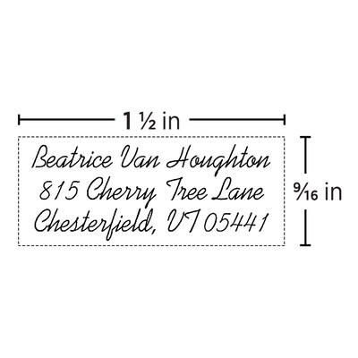 Custom Quill 2000 Plus® HD 20 Pre-inked Stamp, 0.56 x 1.5