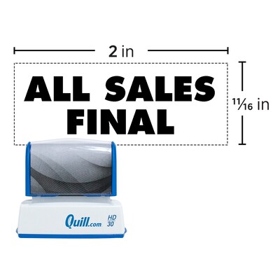 Custom Quill 2000 Plus® HD 30 Pre-inked Stamp, 0.69" x 2"