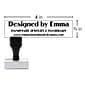 Custom Traditional Rubber Stamp RF51, 0.75" x 4"