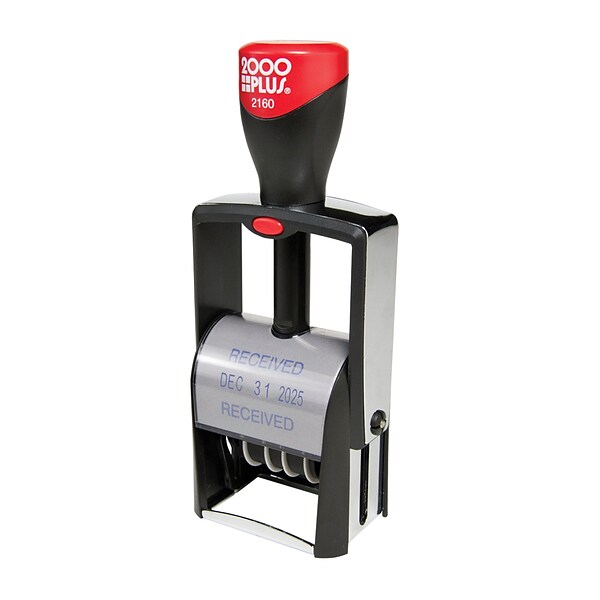 Custom 2000 Plus® Self Inking 2160 Heavy Duty Metal Dater, 0.69 x 1.56