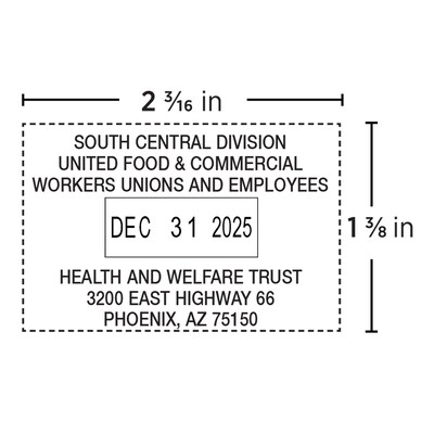 Custom 2000 Plus® Pro Self-Inking 2660D Heavy Duty Dater, 1-3/8" x 2-3/16"