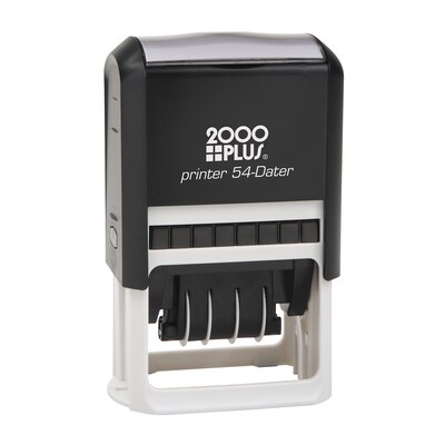 Custom 2000 Plus® Self Inking 54 Economy Plastic Dater, 1.5 x 1.88