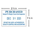 Custom 2000 Plus® PrintPro™ Self-Inking Economy Dater 55D, 2-1/4” x 1-1/2”