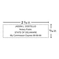 Custom 2000 Plus® PrintPro™ 40 Self-Inking Notary Stamp, 13/16 x 2-3/16