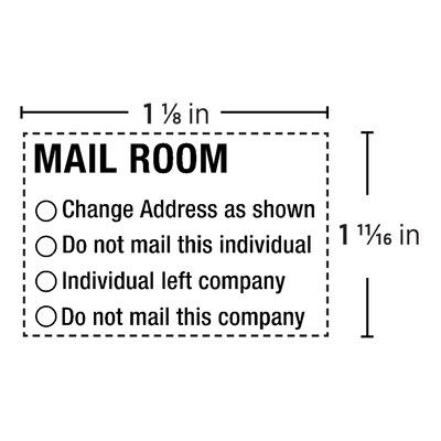 Custom 2000 Plus® PrintPro™ 53 Self-Inking Stamp, 1-1/8" x 1-15/16"