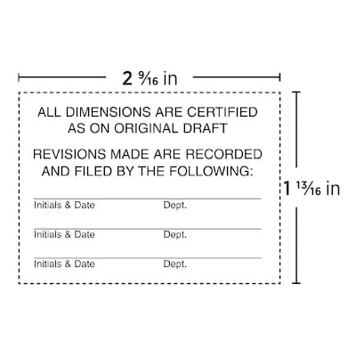 Custom 2000 Plus® Pro 2800 Heavy Duty Self-Inking Stamp, 1-13/16 x 2-11/16
