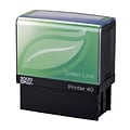 Custom 2000 Plus® Green Line Self-Inking Printer 40 Stamp, 0.81 x 2.19