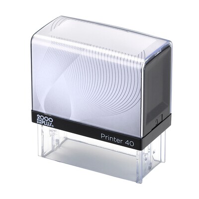 Custom 2000 Plus® Self-Inking Monogram Printer 40 Stamp, 0.81 x 2.19