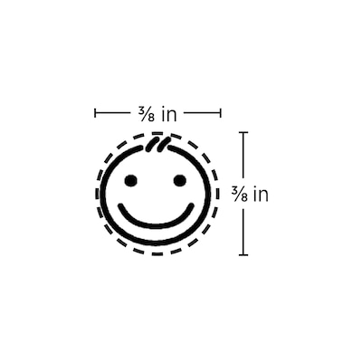 Custom 2000 Plus® Self-Inking Printer R12 Round Stamp, 0.38" Diameter