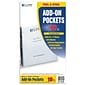 Peel & Stick Add-On Filing Pockets, 8-3/4 x 5-1/8, 10/Pack