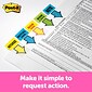 Post-it Notarize Message Flags, 1 Wide, Yellow, 100 Flags/Pack (680-NZ2)