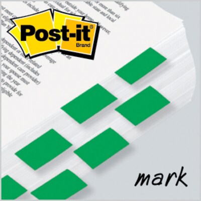 Post-it® Flags Value Pack, 1" Wide, Green, 600 Flags/Pack (680-GN12)