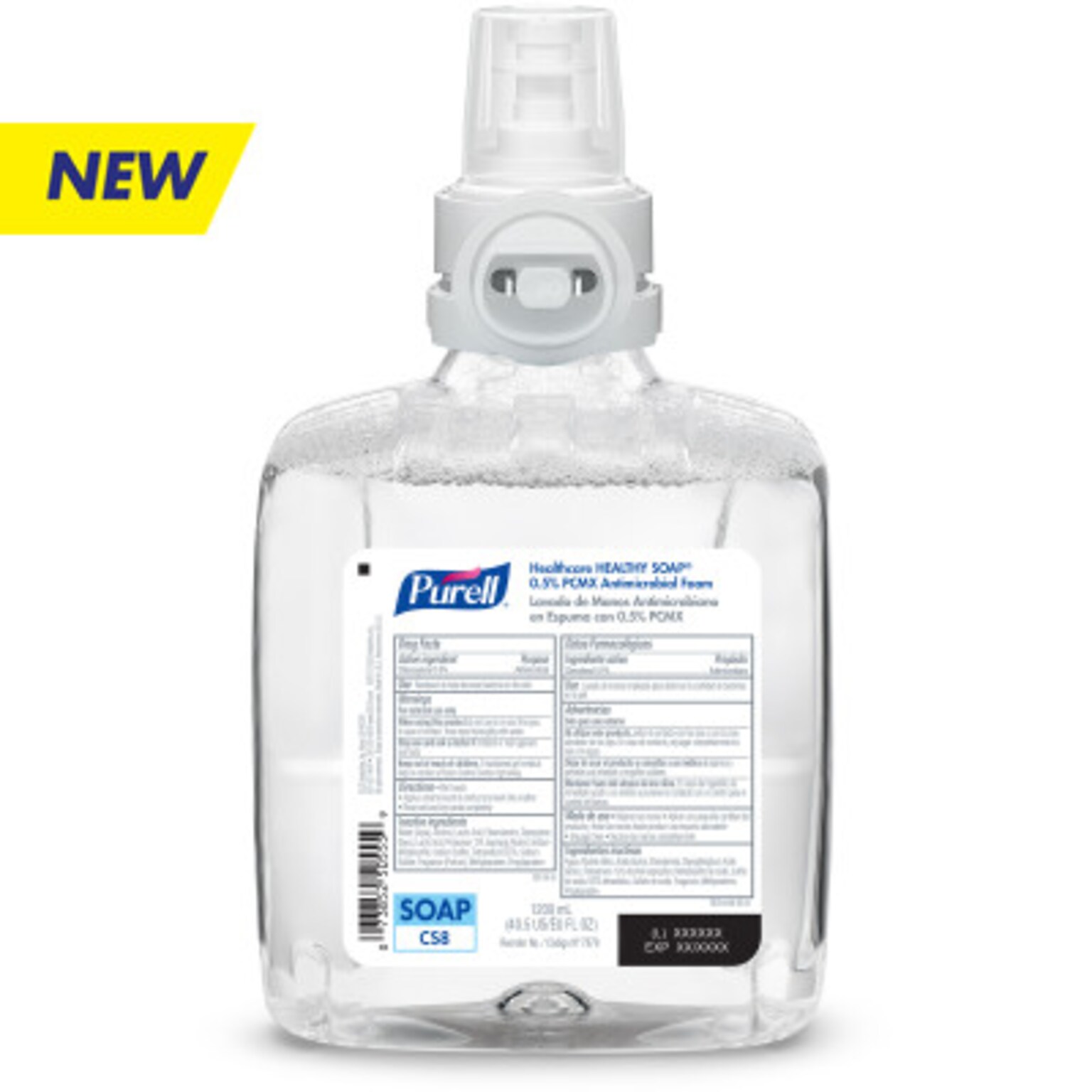 Purell HEALTHY SOAP Foam Soap, Refill for CS8 Touch-Free Soap Dispenser, Floral, 1200 mL, 2/CT (7878