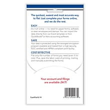 ComplyRight FAST FILE Card for 10 Users, E-File for PC and MAC (FASTFILE10)