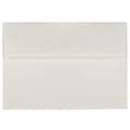JAM Paper® A7 Parchment Invitation Envelopes, 5.25 x 7.25, White Recycled, 50/Pack (12672I)
