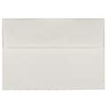 JAM Paper® A7 Parchment Invitation Envelopes, 5.25 x 7.25, White Recycled, Bulk 250/Box (12672H)