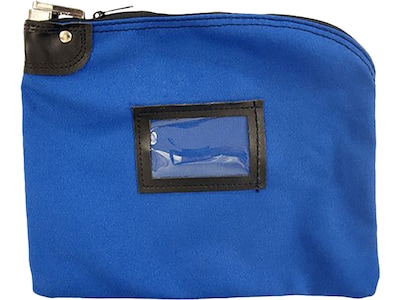 CONTROLTEK Bank Deposit Bag, 1 Compartment, Blue (530312)