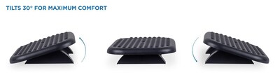 Mount-It! Tilt Adjustable Footrest, Black (MI-7802)