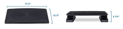Mount-It! Tilt Adjustable Footrest, Black (MI-7804)
