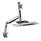 Mount-It! 26W Adjustable Standing Desk Mount, Silver (MI-7903)