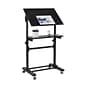 Mount-It! 24"W Lectern Adjustable Steel Standing Podium, Black (MI-7941)