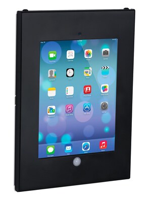 Mount-It! Tablet Wall Mount Metal Enclosure with Anti-Theft Function for iPad 2, 3, iPad Air, iPad Air 2, BLACK (MI-3772B)
