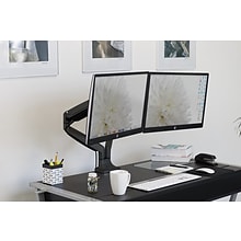 Mount-It! Height Adjustable Dual Monitor Desk Mount Arms for 13-32 Monitors (MI-1772B)