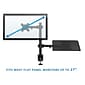 Mount-It! Laptop Desk Stand and Monitor Mount for 17" Laptops and 13"-27" Monitors, Black (MI-4352LTMN)