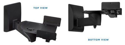 Mount-It! Pair of Universal Side Clamping Bookshelf Speaker Mounting Brackets (MI-SB37)