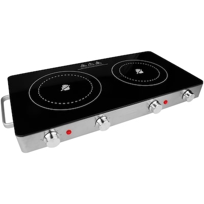 Brentwood Appliances Double Infrared Electric Countertop Burner (TS-382)