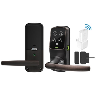 Lockly PGD 628W VB Secure Pro Latch Edition Commercial Fingerprint Access & Touchscreen Smart Lockset, Venetian Bronze