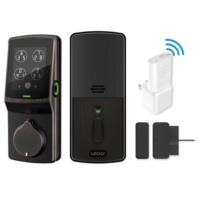 Lockly PGD 728W VB Secure Pro Commercial Deadbolt Edition Fingerprint Access & Touchscreen Smart Lockset, Venetian Bronze