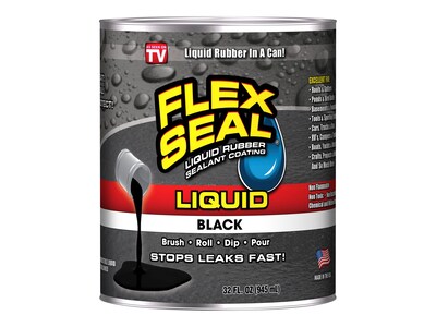 Flex Seal Liquid Rubber, 32 Fl. Oz., Black (LFSBLKR32)