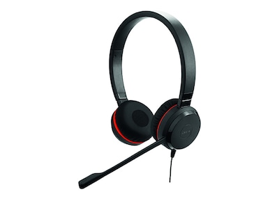 Jabra Evolve 20SE MS Stereo Noise Canceling Computer Headset, Over-the-Head, Black (4999-823-309)