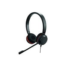 Jabra Evolve 20SE MS Stereo Noise Canceling Computer Headset, Over-the-Head, Black (4999-823-309)