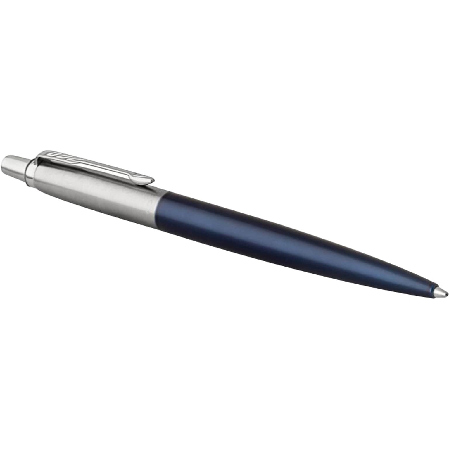 Parker Jotter Retractable Ballpoint Pen, Nib Point, 0.7mm, Blue Ink, (1953209)